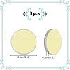 WADORN 3Pcs K9 Glass Reflective Lens AJEW-WR0002-23A-2