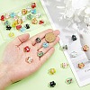40pcs 8 colors Handmade Bumpy Lampwork Beads LAMP-HS0001-07-2