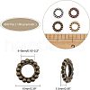  400Pcs 4 Style Tibetan Style Alloy Beads TIBE-NB0001-24-5