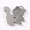 Mixed Shape Platinum Plated Alloy Enamel Pendants AP016-3