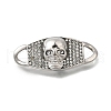 304 Stainless Steel Crystal Rhinestone Connector Charms STAS-M119-06D-AS-1