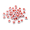 Opaque Acrylic Enamel Beads OACR-P017-D03-3