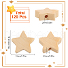 SUNNYCLUE 120Pcs Natural Maple Wood Beads WOOD-SC0001-63-2
