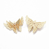 Brass Cubic Zirconia Pendants KK-T050-49G-NF-2
