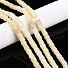 Natural White African Opal Beads Strands G-T140-86A-6