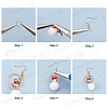 SUNNYCLUE 141Pieces DIY Christmas Themed Earring Making Kits DIY-SC0015-12-4