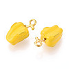 Alloy Enamel Pendants ENAM-N062-05C-G-2
