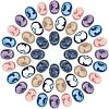 Resin Cameo Lady Head Cabochons CRES-CA0001-02-2
