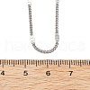2MM 304 Stainless Steel Curb Chain Necklaces NJEW-T016-13P-5
