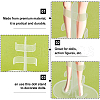 Transparent Plastic Doll Standing Bracket AJEW-WH0312-71-4