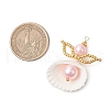 Clam Shell Pendants PALLOY-MZ00717-02-4
