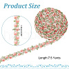 ARRICRAFT 7.5 Yards Flower Polyester Lace Ribbon OCOR-AR0001-62A-2