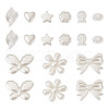Craftdady 180Pcs 9 Style ABS Plastic Imitation Pearl Beads OACR-CD0001-08-11