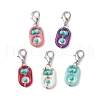 Acrylic & Synthetic Turquoise Pendant Decorations HJEW-JM03048-05-2