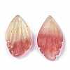 Two Tone Transparent Spray Painted Glass Pendants GLAA-T017-03A-B03-3