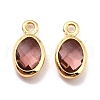 Eco-Friendly Brass with Glass Pendants KK-K268-01S-2