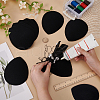 10Pcs EVA Cloth Teardrop Fascinator Hat Base for Millinery AJEW-FG0004-53A-3