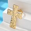 304 Stainless Steel Cuff Rings RJEW-S623-03G-5
