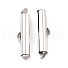 304 Stainless Steel Slide On End Clasp Tubes STAS-C044-08B-P-1