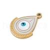 304 Stainless Steel Enamel Pendants STAS-I325-104C-G-2