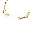 304 Stainless Steel Moon & Star Link Chains Bracelet Making AJEW-JB01039-02-5