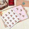 8 Sheets Plastic Waterproof Self-Adhesive Picture Stickers DIY-WH0428-099-4
