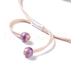 Handmade Dry Pressed Flower Link Bracelet for Girl Women BJEW-C004-01J-3