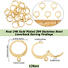 SOFPLATE 304 Stainless Steel Leverback Earring Findings STAS-SP0001-07A-2