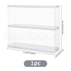 2-Tier Assemble Wall Mounted Acrylic Minifigures Display Case AJEW-WH0479-94A-2