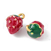 Brass Enamel Charms KK-G462-29MG-2