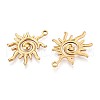 304 Stainless Steel Pendants STAS-T065-07G-2