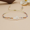 Natural Mixed Gemstone Beads Braided Bead Bracelets HV8376-1