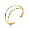 Rack Plating Brass Cuff Bangles BJEW-A137-10G-3