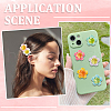 SUNNYCLUE 70Pcs 7 Colors Opaque Resin Decoden Cabochons RESI-SC0005-83B-5
