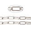 Tarnish Resistant 304 Stainless Steel Paperclip Chains STAS-A048-05P-1