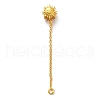 Brass Cable Chain Extender KK-Q774-01G-01-2
