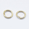 Electroplated Stainless Steel Open Jump Ring STAS-G152-02G-3x0.4-2
