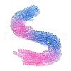 Transparent Painted Glass Beads Strands X1-DGLA-A034-T6mm-A08-1