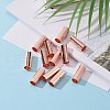 Brass Tube Beads KK-E774-81RG-5
