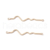 Rack Plating Brass Connector Charms KK-G433-12G-2