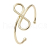 Infinity Brass Cuff Bangles BJEW-D039-37F-G-1
