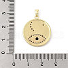 Brass Micro Pave Cubic Zirconia Pendants KK-P300-05G-3