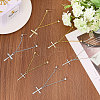 304 Stainless Steel Crystal Rhinestone Brooches AJEW-CA00002-4