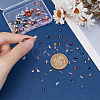   180Pcs 6 Colors Cubic Zirconia Pointed Back Cabochons ZIRC-PH0001-44-3