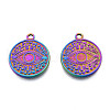 Ion Plating(IP) 201 Stainless Steel Pendants STAS-N098-220M-3