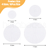 DICOSMETIC 40Pcs 4 Style Plastic Mesh Canvas Sheets DIY-DC0002-54-2