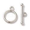 Rack Plating Brass Toggle Clasps KK-A225-06P-1