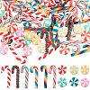 SUNNYCLUE 96Pcs 12 Styles Handmade Polymer Clay Cabochons FIND-SC0009-87-1