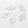Palm Brass Pendants KK-F371-57P-2