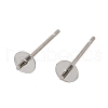 304 Stainless Steel Stud Earring Findings STAS-D370-02P-01-1